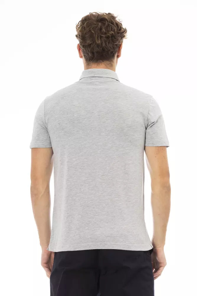 Polo en coton gris