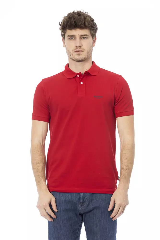 Polo en coton rouge