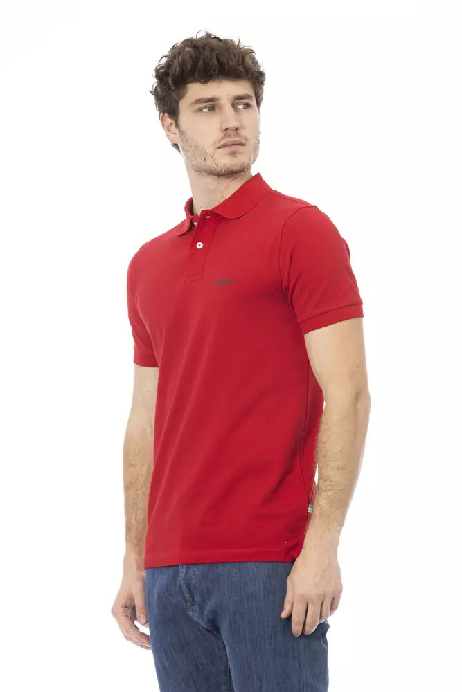 Polo en coton rouge