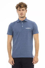 Polo en coton bleu