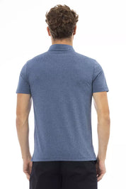 Polo en coton bleu