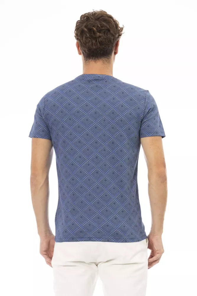 T-shirt en coton bleu