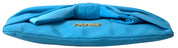 Blue Tafta Silk Large Bow Zipper Clutch Women Borse Logo Bag