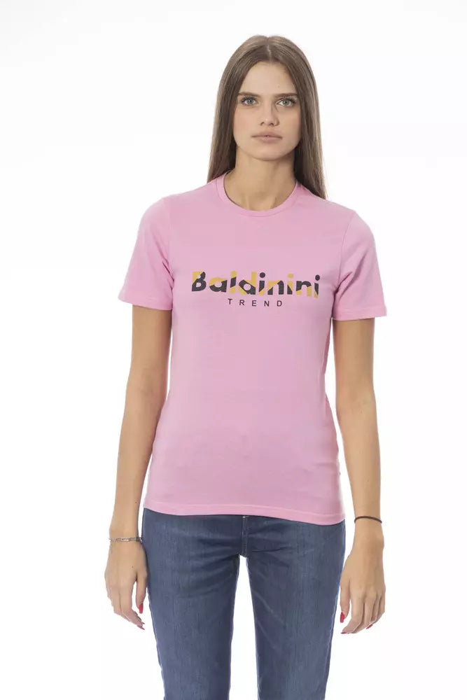 Rosa Baumwoll-Tops und T-Shirt