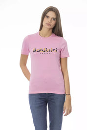 Rosa Baumwoll-Tops und T-Shirt