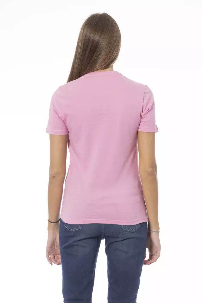 Rosa Baumwoll-Tops und T-Shirt