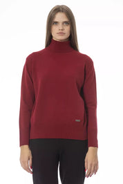 Roter Wollpullover