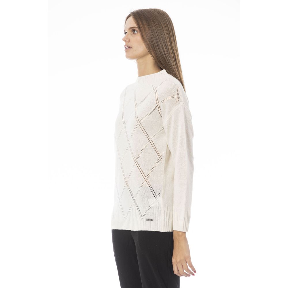 Beige Cashmere Women Sweater