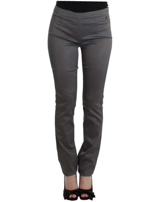 Graue Slim-Fit-Hose