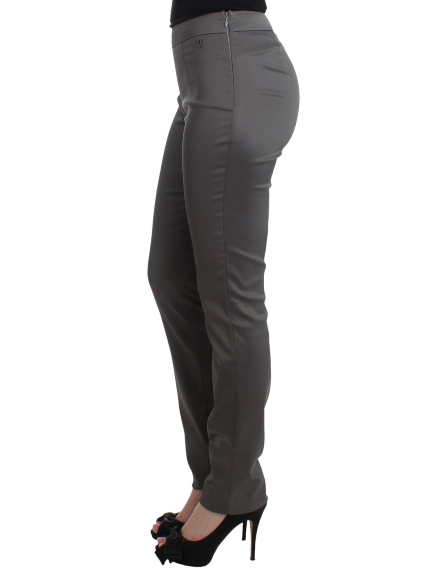 Graue Slim-Fit-Hose