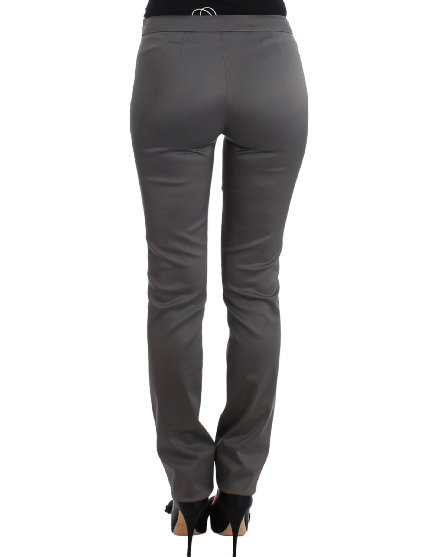 Graue Slim-Fit-Hose