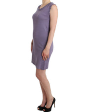 Purple cotton jersey dress