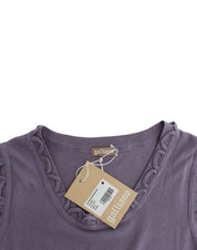 Purple cotton jersey dress