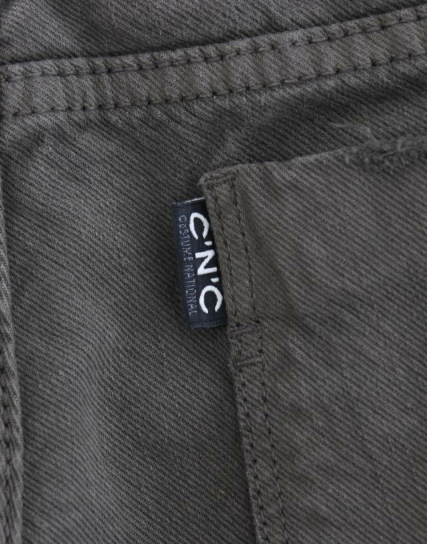 Grüne Slim-Leg-Jeans