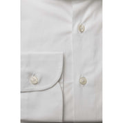 White Cotton Mens Shirt