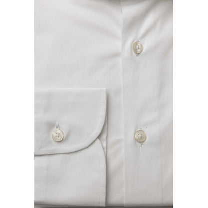 White Cotton Men's Shirt