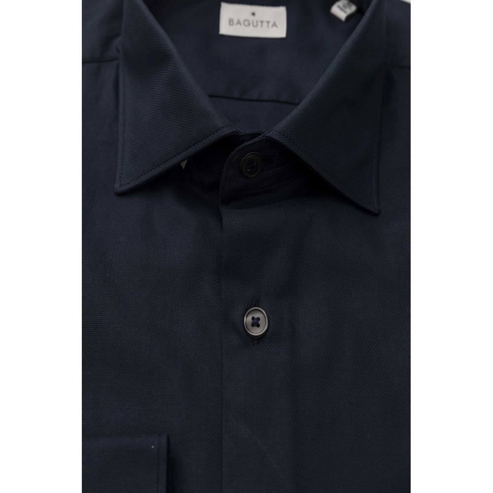 Blue Cotton Men's Shirt