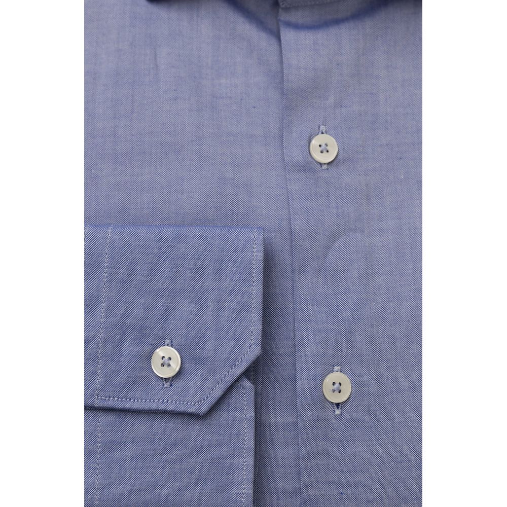 Light Blue Cotton Men Shirt