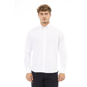 White Cotton Mens Shirt