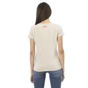 Tops et t-shirts en coton beige