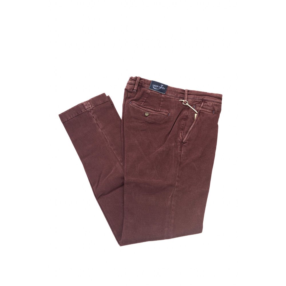 Jean et pantalon en coton bordeaux