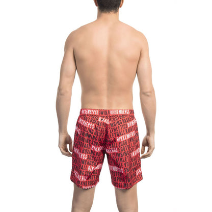 Maillots de bain en polyester rouge