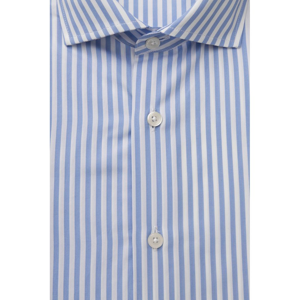 Light Blue Cotton Men Shirt