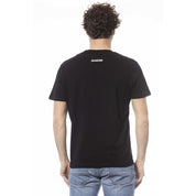 "Black Cotton Men T-Shirt"