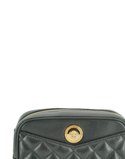 Elegant Small Black Leather Crossbody Bag