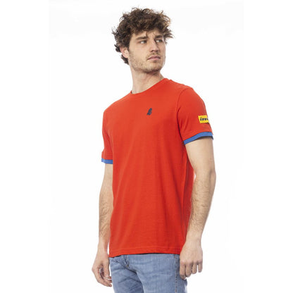 Red Cotton Men T-Shirt