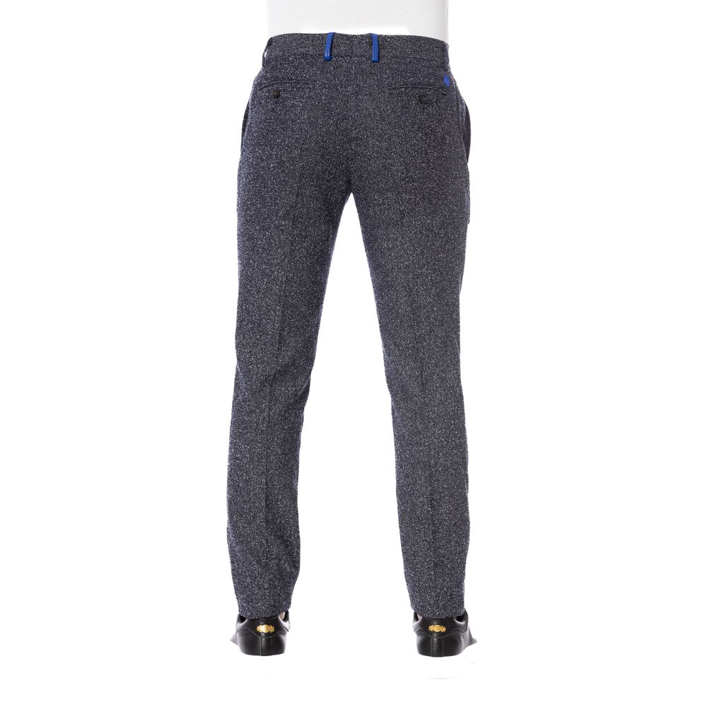 Black Cotton Men Trouser