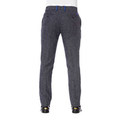 Black Cotton Men Trouser