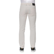 White Cotton Men Jeans