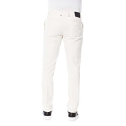 White Cotton Men Trouser