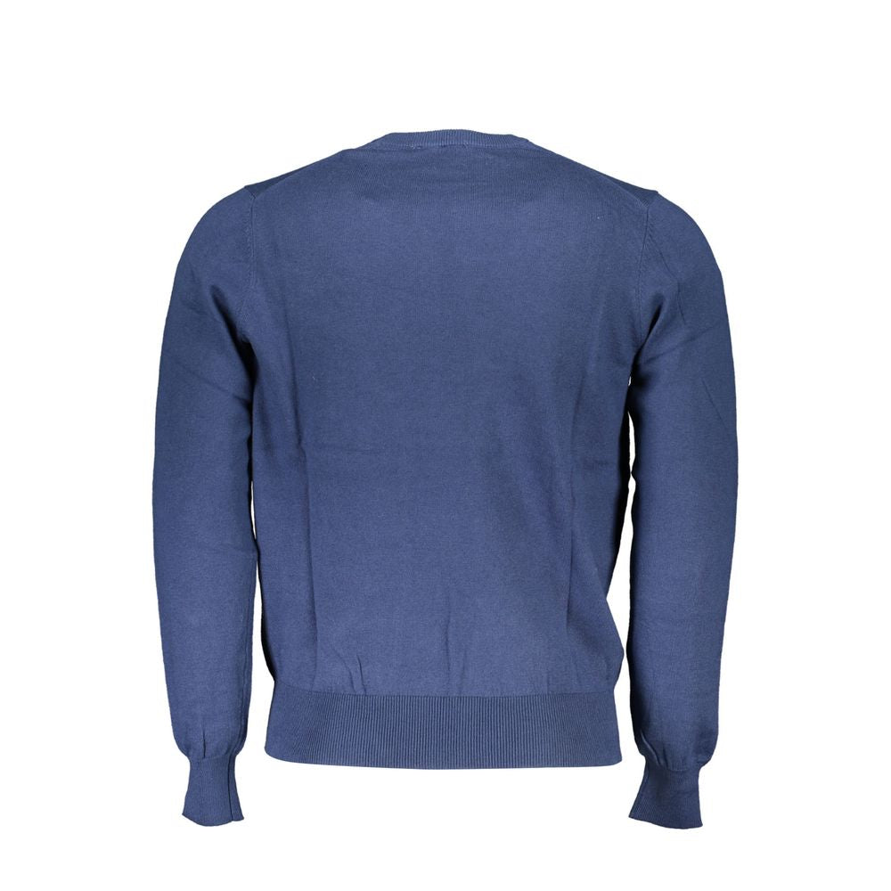 Blue Polyamide Men Sweater