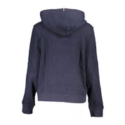 Blue Cotton Women Sweater