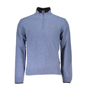 Blue Fabric Men Sweater