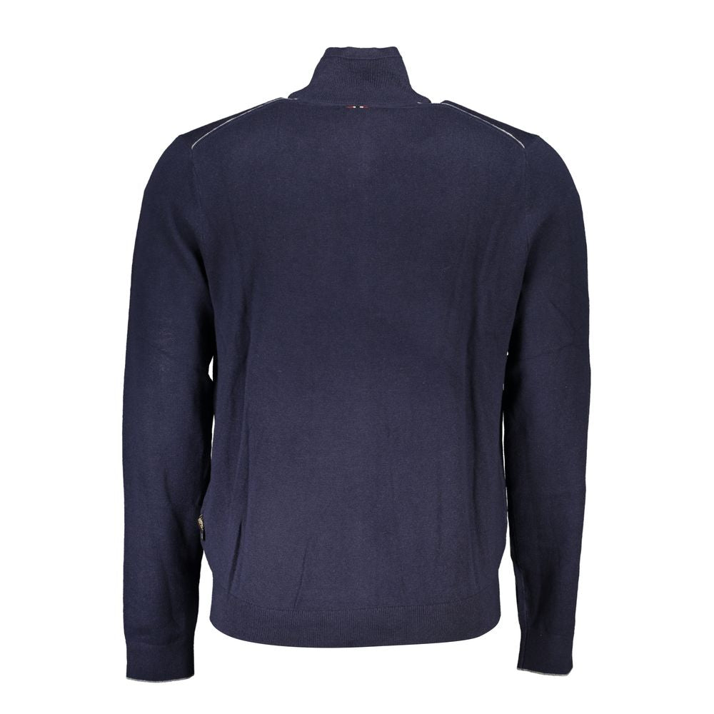 Blue Fabric Men Sweater