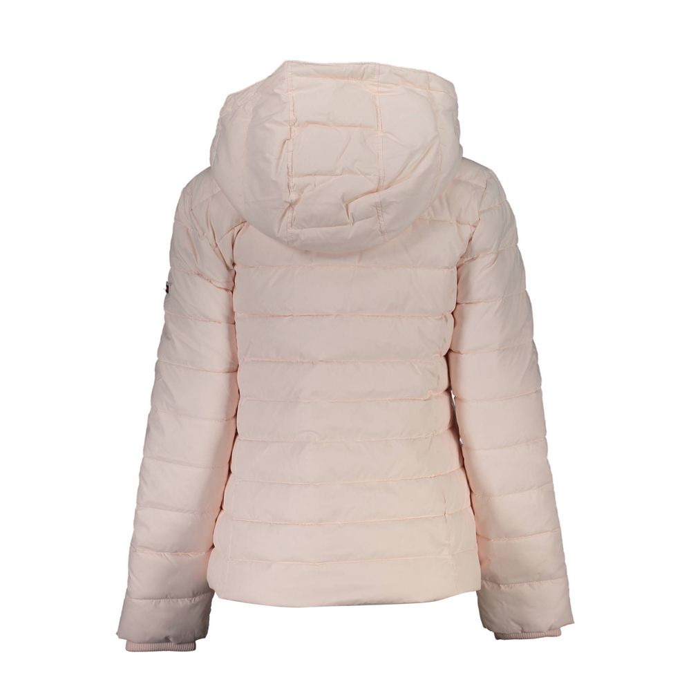 Pink Polyester Women Jacket