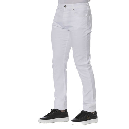 White Cotton Men Jeans