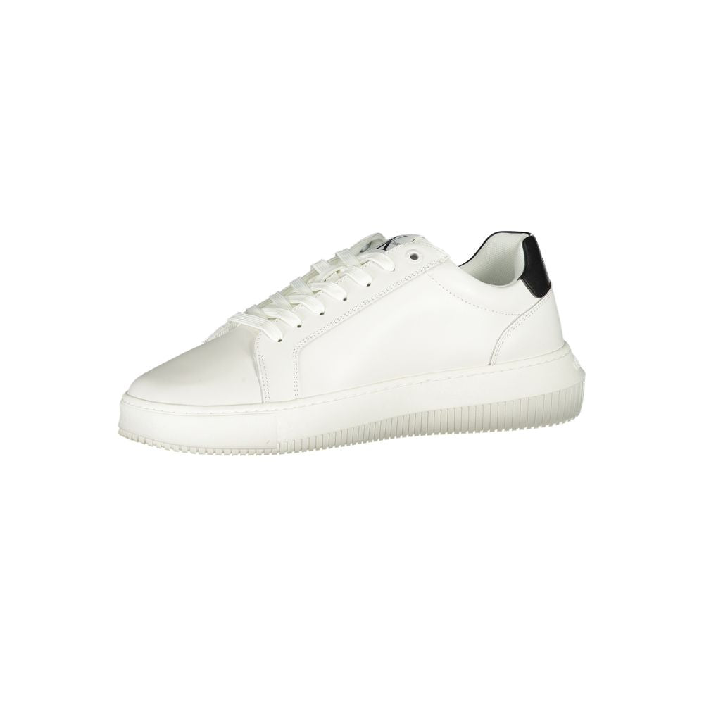 Sophisticated White Lace-Up Sneakers