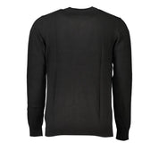 Sleek Long Sleeve Crew Neck Sweater with Logo