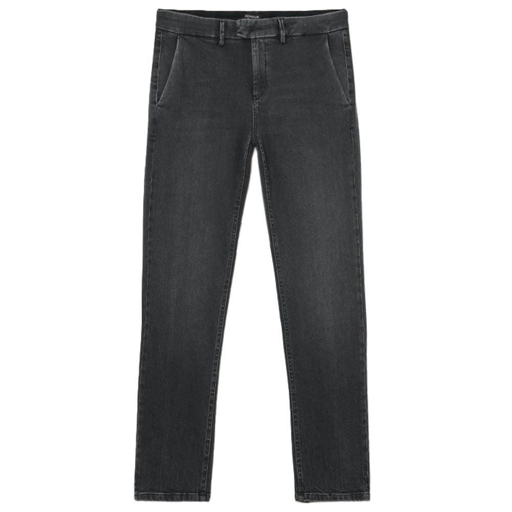 Sleek Black Stretch Denim Jeans