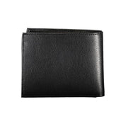 Chic Black Leather Dual-Compartment Wallet