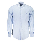 Chic Light Blue Organic Cotton Shirt