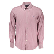 Elegant Pink Narrow Fit Long Sleeve Shirt