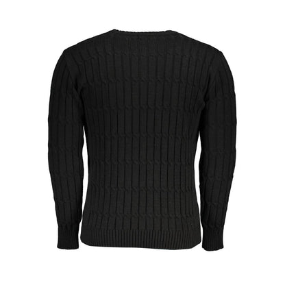 Twisted Crew Neck Sweater with Contrast Details