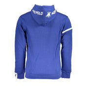 Classic Blue Hooded Fleece Sweatshirt