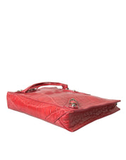 Exotic Red Alligator Leather Clutch