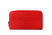 Elmore Red Embossed Logo Leather Continental Clutch Wallet